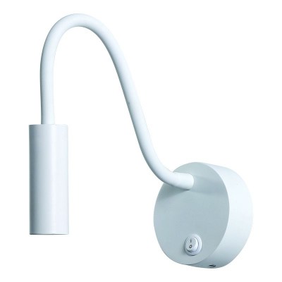 Aplica LED de perete cu brat flexibil Minimal alba