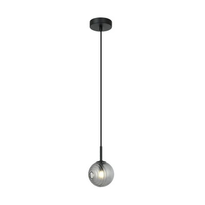 Pendul design decorativ Iris D-12,5cm fumuriu