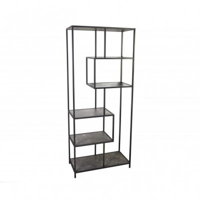 Raft design industrial Slim Line 185x77cm, negru