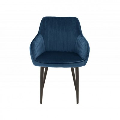 Set de 2 scaune elegante, tapitate Turin albastru regal