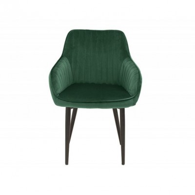 Set de 2 scaune elegante, tapitate Turin verde smarald