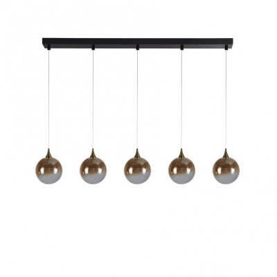 Lustra cu 5 pendule LED design modern minimalist Alchemy