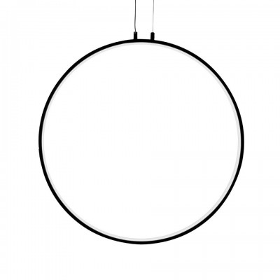 Lustra design inelar LED Ring 80 negru