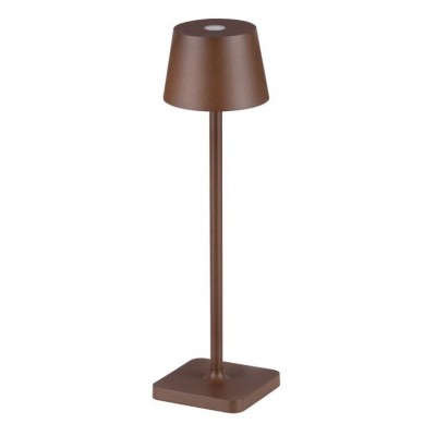 Veioza/Lampa de masa LED portabila exterior IP54 DECK maro