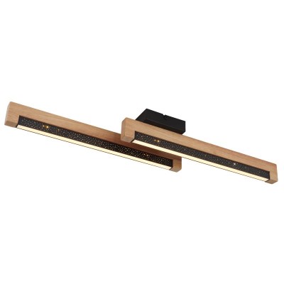 Plafoniera LED design natural lemn STARLA