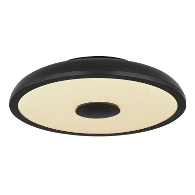 Plafoniera LED RGB cu telecomanda si difuzor RAFFY negru