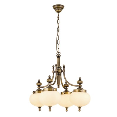 Lustra suspendata eleganta stil clasic Nostalgie 4L patina/ champagne