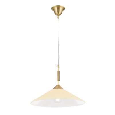 Lustra, Pendul realizat manual ARTDESIGN 40cm, alama mat/ champagne