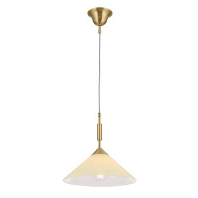 Lustra, Pendul realizat manual ARTDESIGN 30cm, alama mat/ champagne