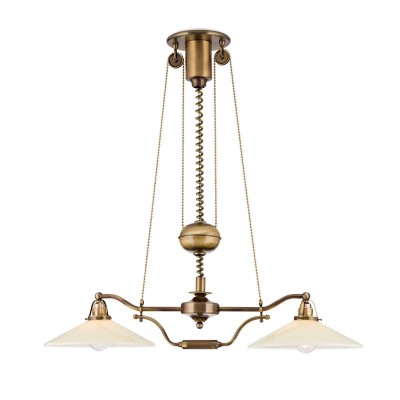 Lustra realizata manual design rustic ARTDESIGN, patina/ champagne