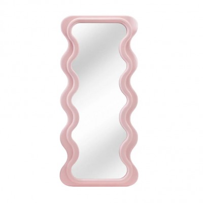 Oglinda de perete design modern CURVY 160cm, roz