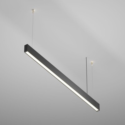 Lustra LED ajustabila design liniar tehnic BASIS negru