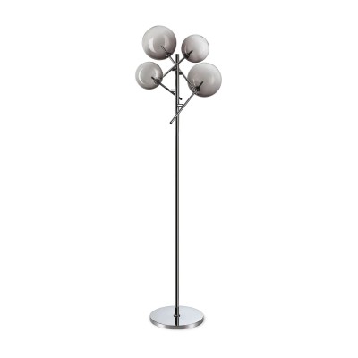Lampa de podea EQUINOXE PT4 crom/ faded smoky