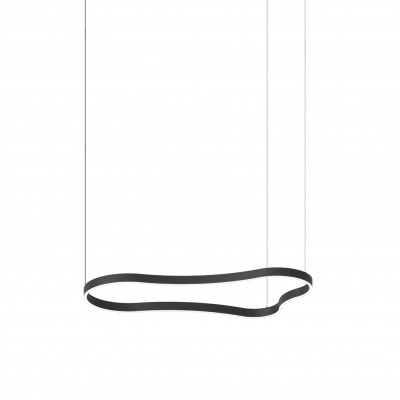 Lustra LED suspendata Waves-2 sp negru