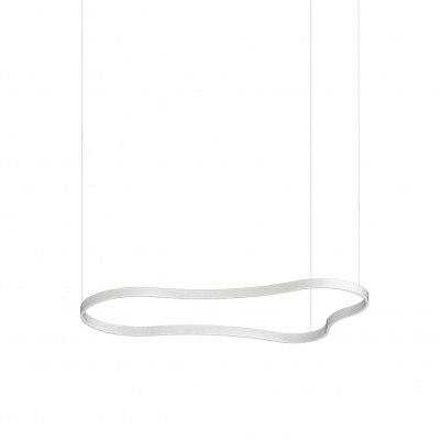 Lustra LED suspendata Waves-3 sp alba