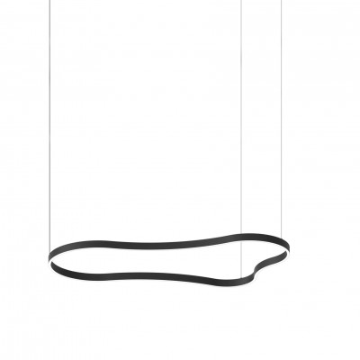 Lustra LED suspendata Waves-3 sp neagra