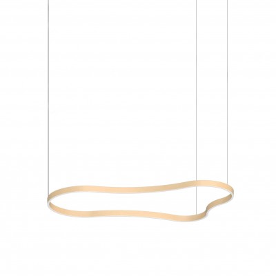 Lustra LED suspendata Waves-3 sp aurie