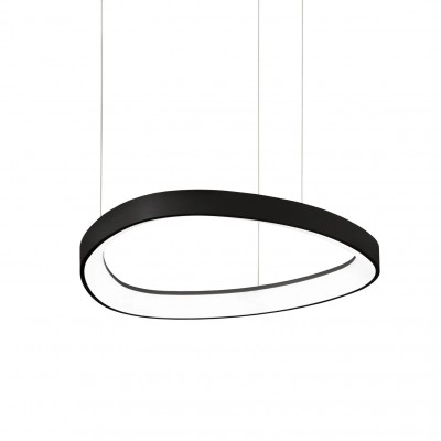 Lustra LED suspendata design circular Gemini sp d042 on-off 2700k negru