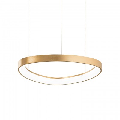 Lustra LED suspendata design circular Gemini sp d042 on-off 2700k aurie