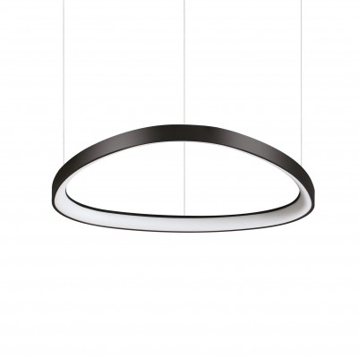 Lustra LED suspendata design circular Gemini sp d061 on-off 2700k negru
