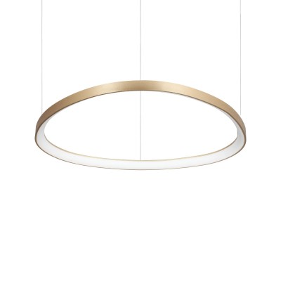 Lustra LED suspendata design circular Gemini sp d081 on-off 2700k aurie