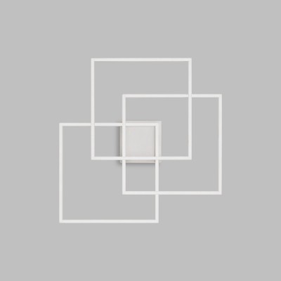 Lustra LED aplicata design geometric circular Frame PL quadrato 2700k
