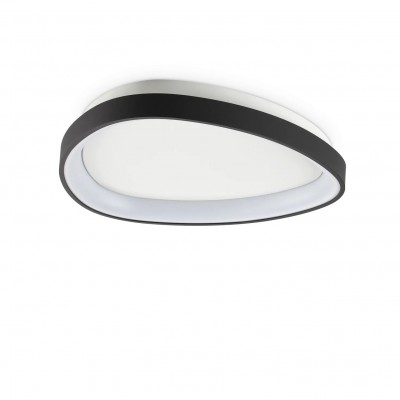 Plafoniera LED design circular Gemini pl d042 on-off 2700k negru