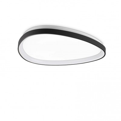 Plafoniera LED design circular Gemini pl d061 on-off 2700k negru