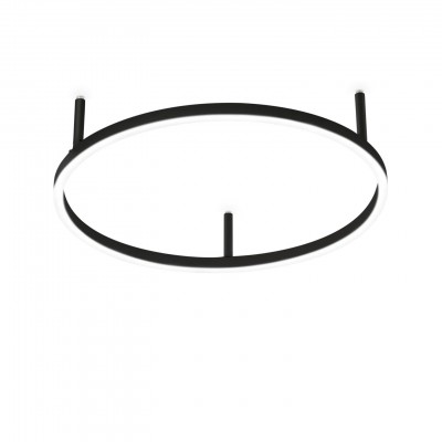 Lustra LED design geometric Oracle slim pl d050 round 2700k on-off negru
