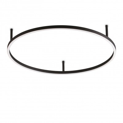 Lustra LED design geometric Oracle slim pl d070 round 4000k on-off negru