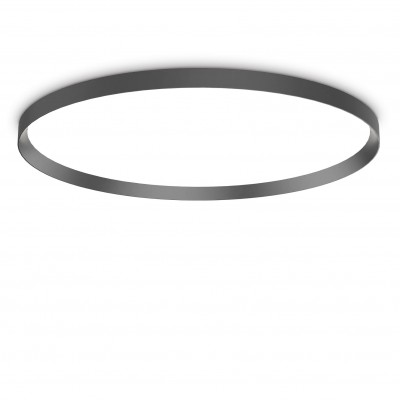 Plafoniera LED XXL moderna Fly pl d90 4000k negru