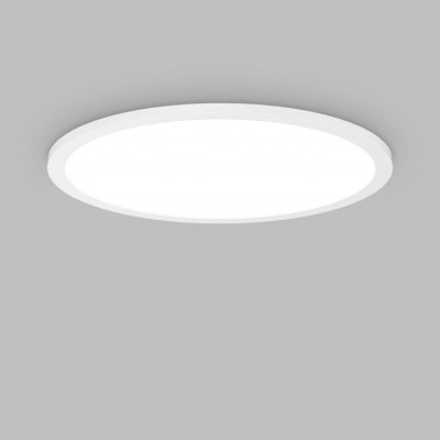 Plafoniera LED moderna Fly slim pl d45 4000k alba