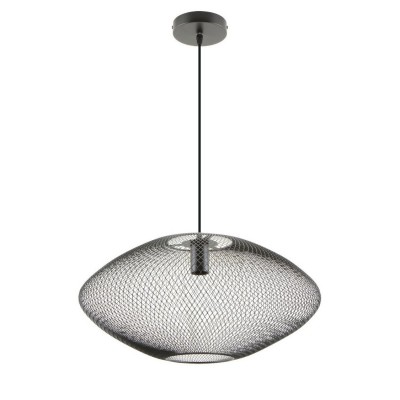 Lustra suspendata metalica design decorativ ORION negru 50cm