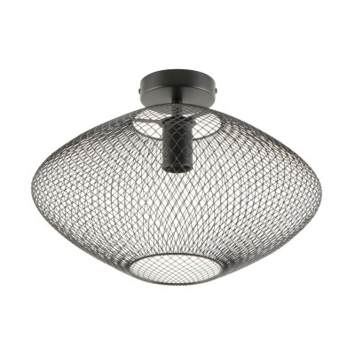 Plafoniera metalica design decorativ ORION negru 38cm