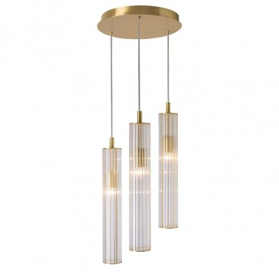 Lustra cu 3 pendule design modern ARIA alama periata
