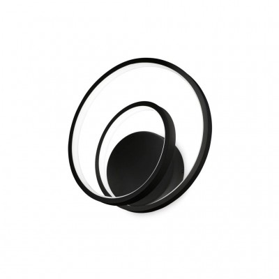 Aplica LED design circular Oz ap on-off 4000k negru