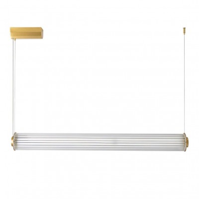 Lustra LED smart cu telecomanda COMO alama periata