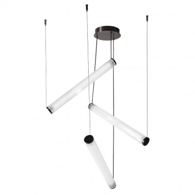 Lustra LED smart cu telecomanda COMO titan periat