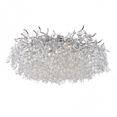 Lustra aplicata design magnific, crom, diametru 80cm, RICICLE