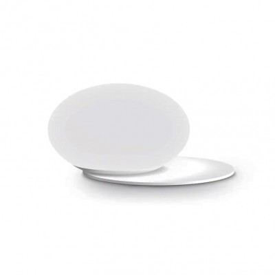 Veioza, Lampa de masa design modern, Ninfea ap2, alb