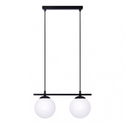 Pendul, Lustra Suspendata Moderna, Negru, 2xE14, GLOBE