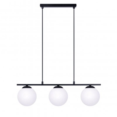 Pendul, Lustra Suspendata Moderna, Negru, 3xE14, GLOBE