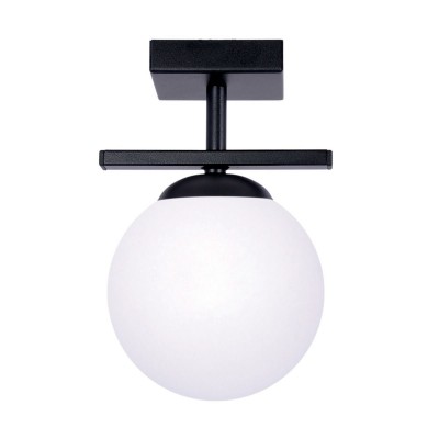 Plafoniera Moderna, 1xE14, Negru, Globe