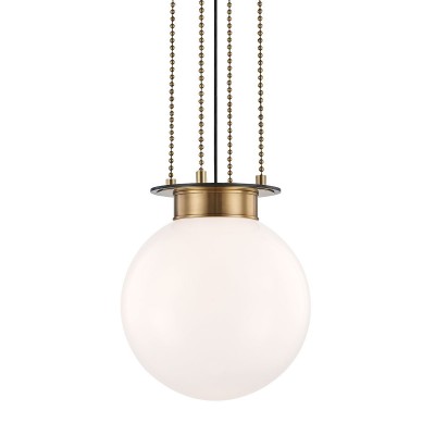 Lustra cu inaltime reglabila, Sticla Alba, Design LUX, Gunther 36cm