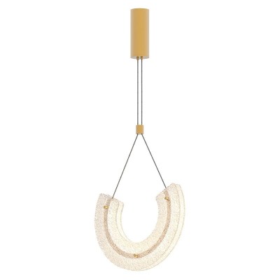 Lustra, Pendul LED, Modern, Aluminiu, Auriu, Deco