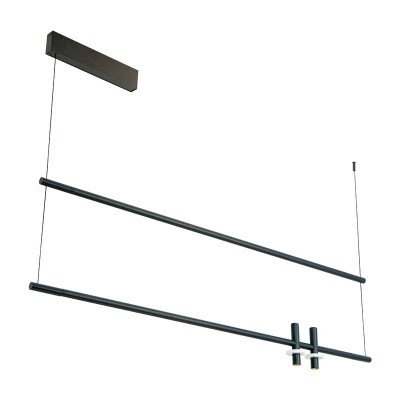 Lustra cu Iluminat LED Sus si Jos, MARBLE BLACK