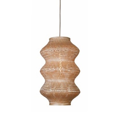 Lustra suspendata Eco, Bambus, Barbados natural, XL