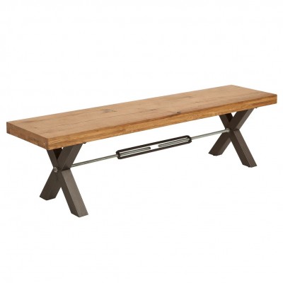 Banca Design Industrial Thor 180cm stejar salbatic