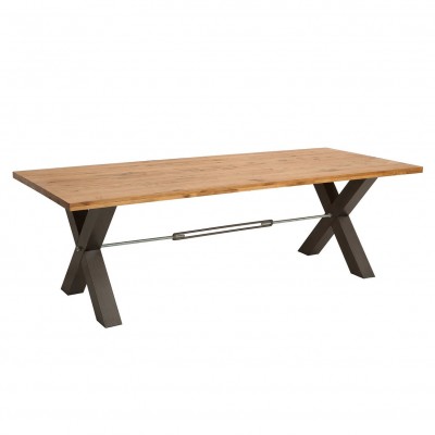 Masa Design Industrial Thor 200cm stejar salbatic