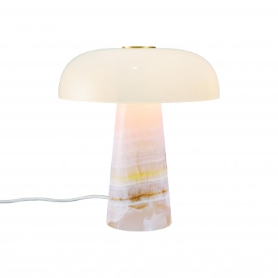 Veioza Design Nordic Minimalist, Jad, Sticla, Glossy Mini roz